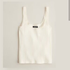 J crew pointelle tank top